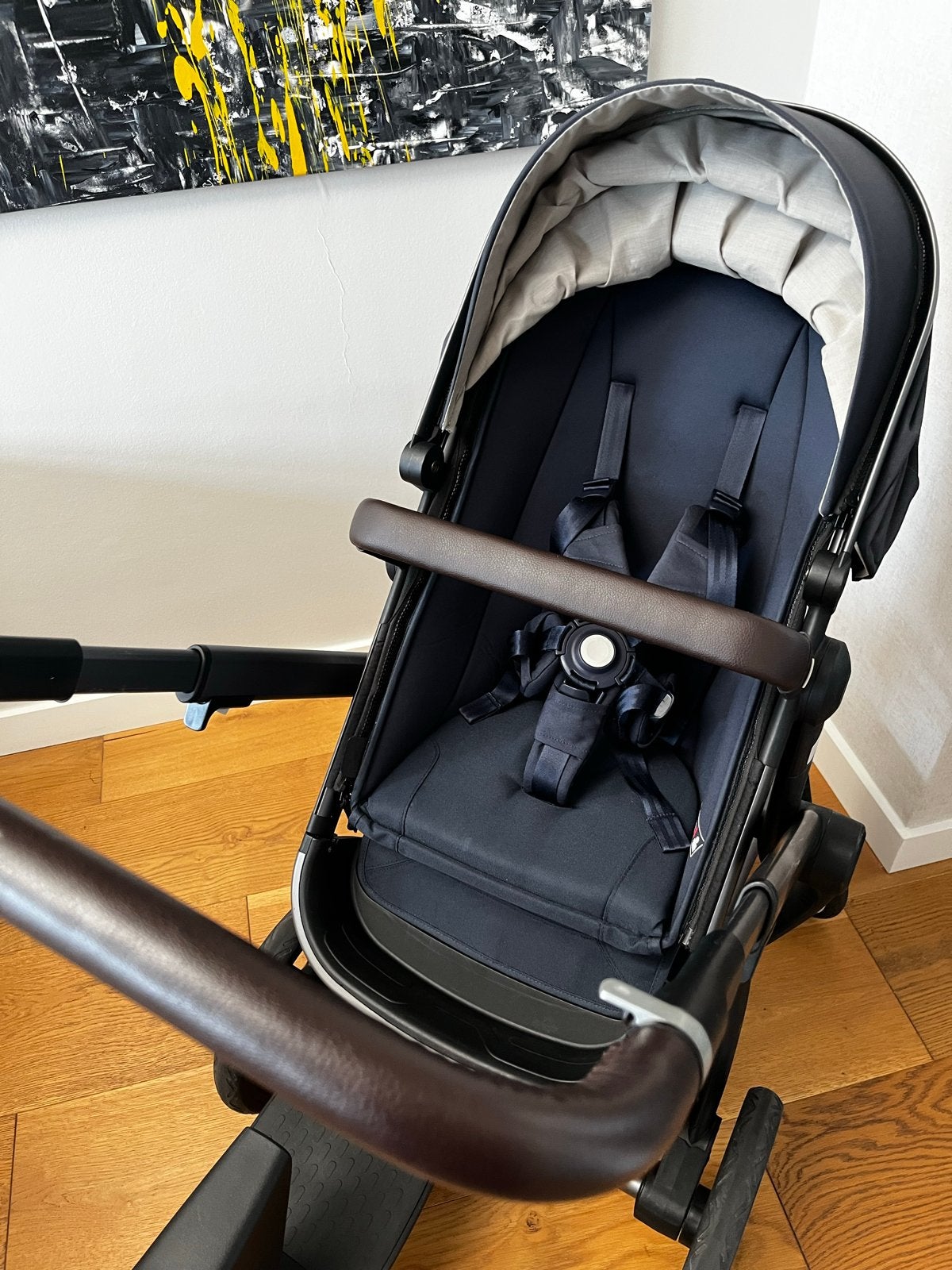 Joolz Day+ donkerblauw met accessoires, Zo goed als nieuw, Combiwagen, Met reiswieg, Ophalen