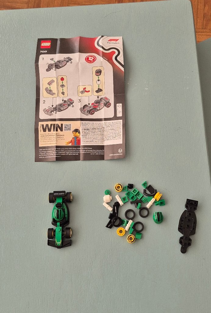 Lego minifiguren formule 1 raceauto 71049 - Aston Martin, Lego, Nieuw, Ophalen of Verzenden, Minifiguur