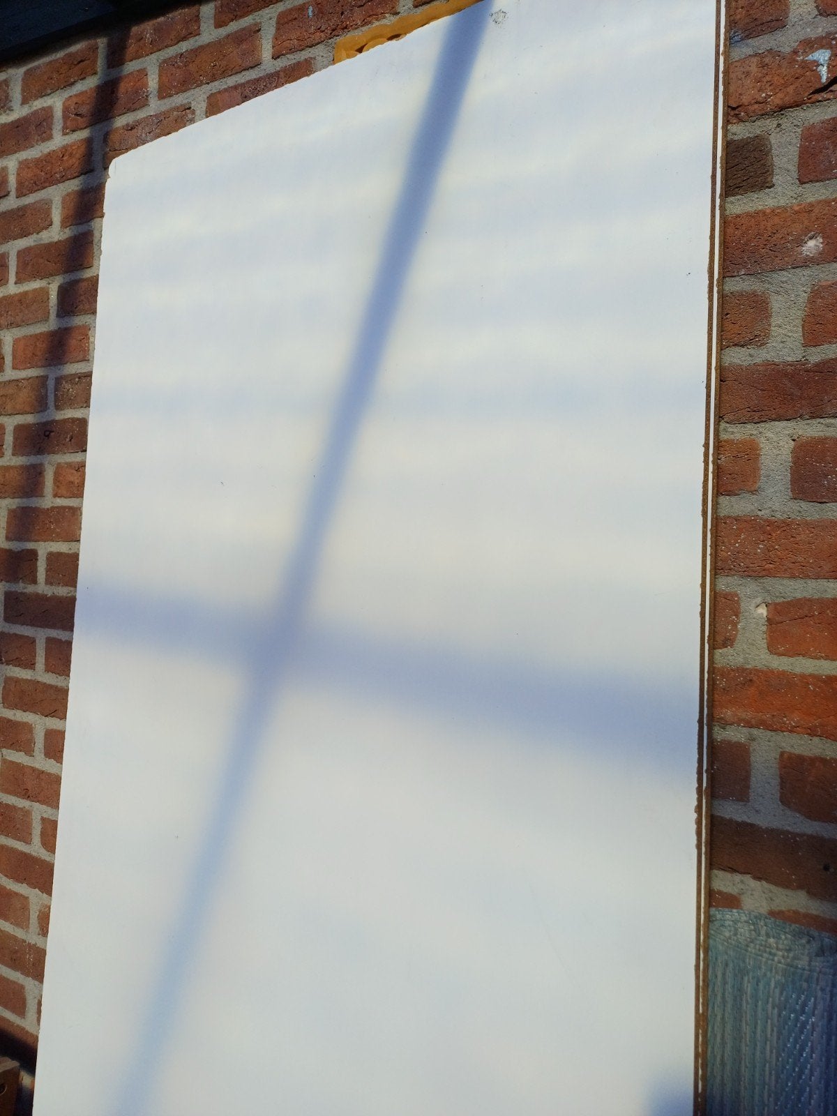 hout panelen platen multiplex  hardboard stevig wit 2 stuks, 25 tot 50 mm, Ophalen of Verzenden, Zo goed als nieuw, 200 tot 250 cm