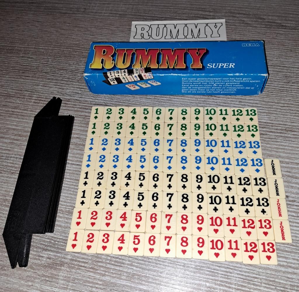 Rummy Super, Drie of vier spelers, Ophalen of Verzenden, Gebruikt, HEMA