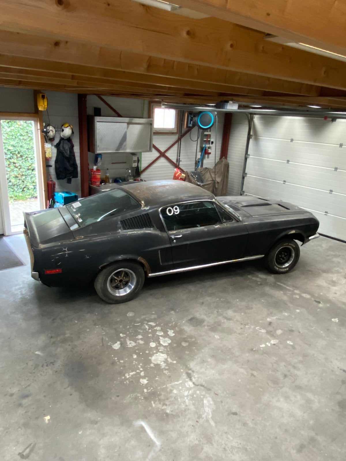 Ford mustang 1968 GT390 Highland Green. Real deal BULLIT!, Automaat, Achterwielaandrijving, Zwart, Particulier