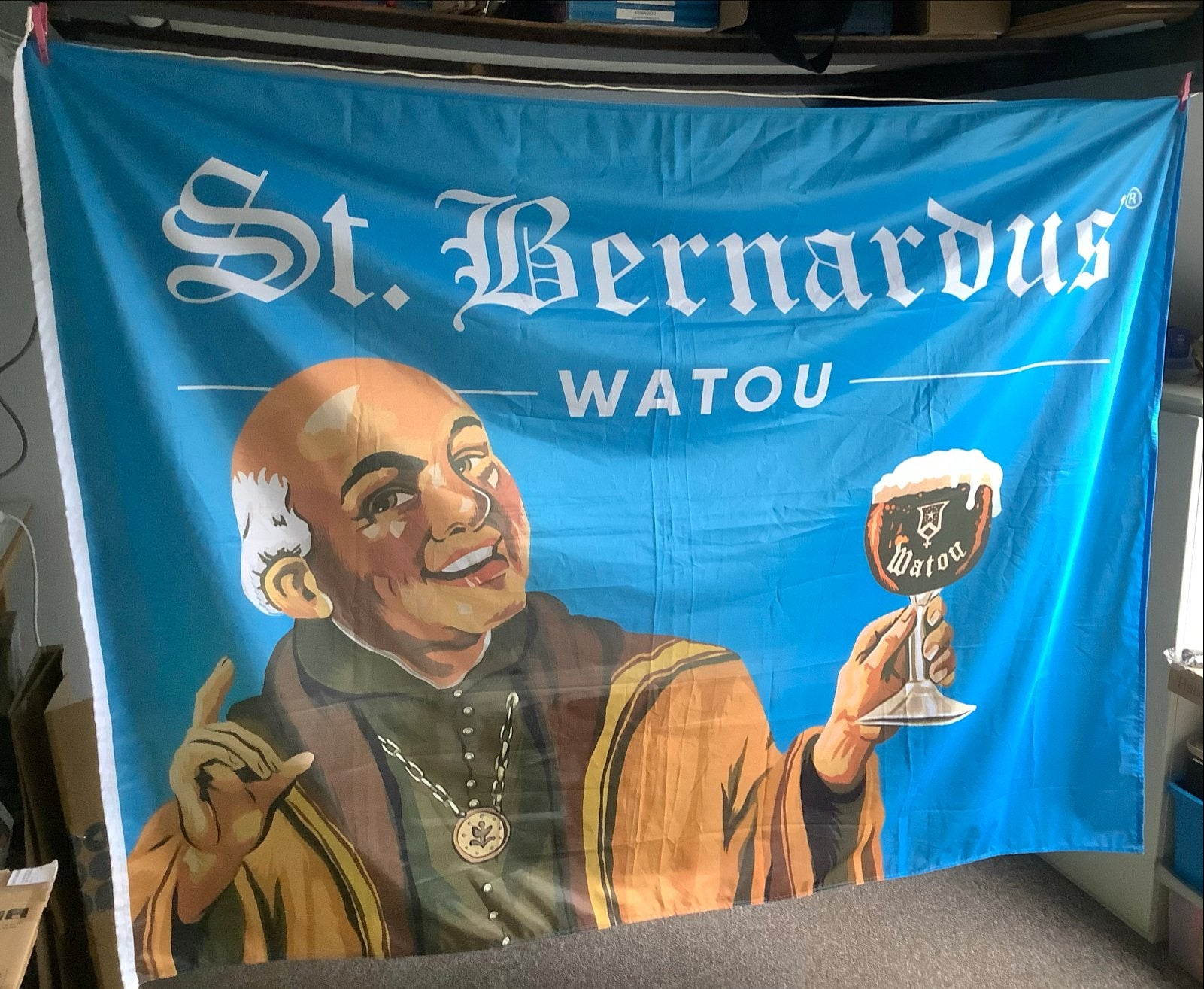 Originele reclamevlag van het biermerk St.Bernardus Matou, Ophalen of Verzenden