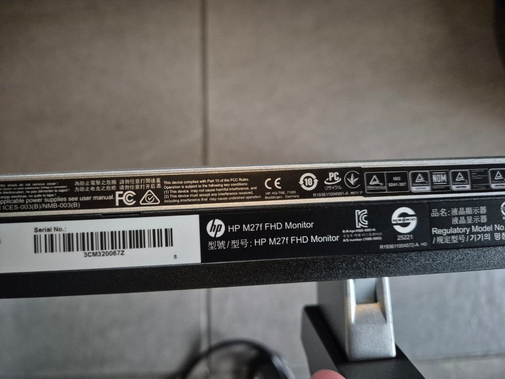 3x hp m27f fhd monitor (Mogen los weg), Computers en Software, Monitoren, Ophalen, Hp, Gebruikt, HDMI