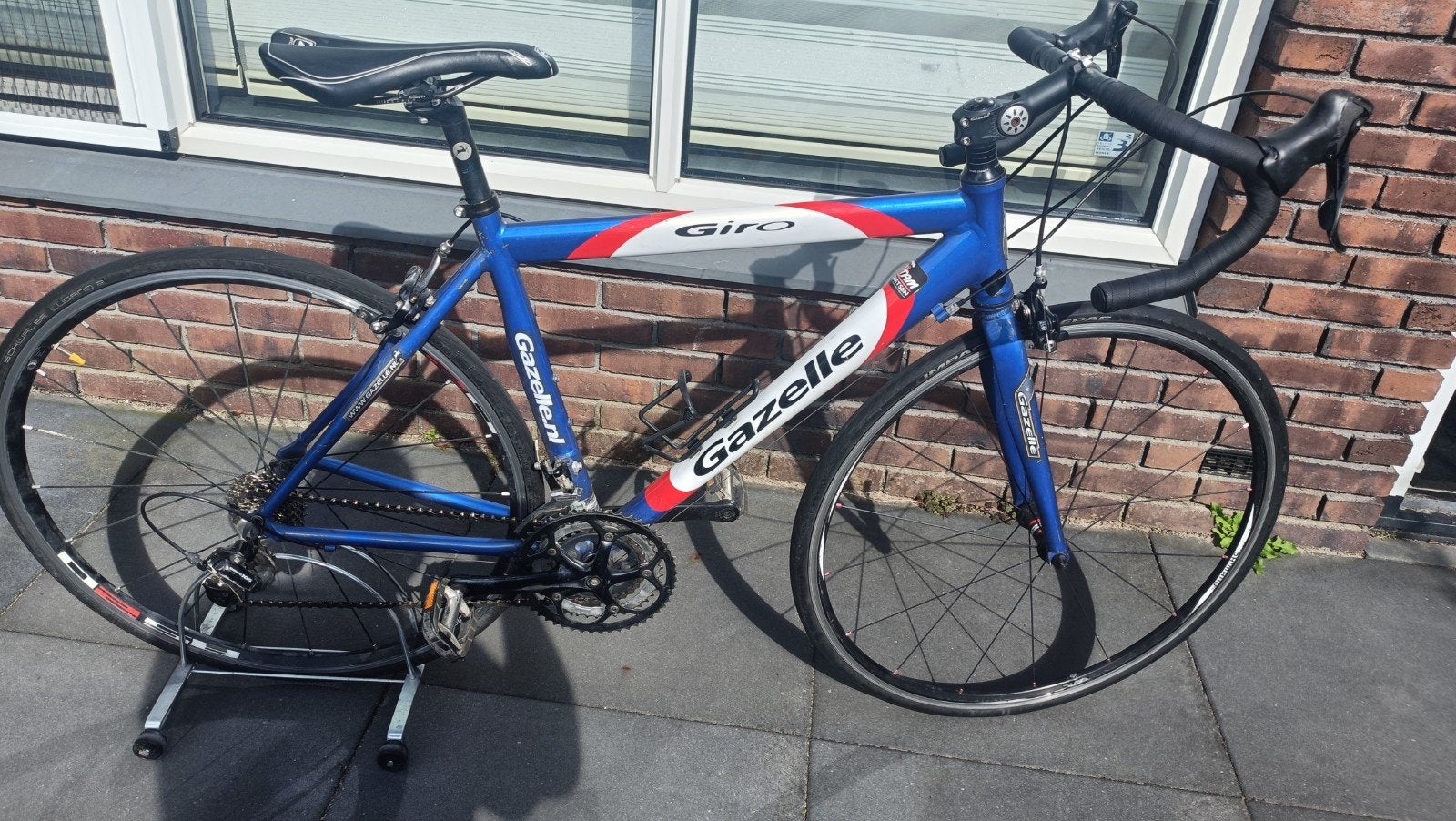 Gazelle Giro dames&heren racefiets 50 cm, Fietsen en Brommers, Fietsen | Racefietsen, Ophalen, 28 inch, Velgrem, Aluminium