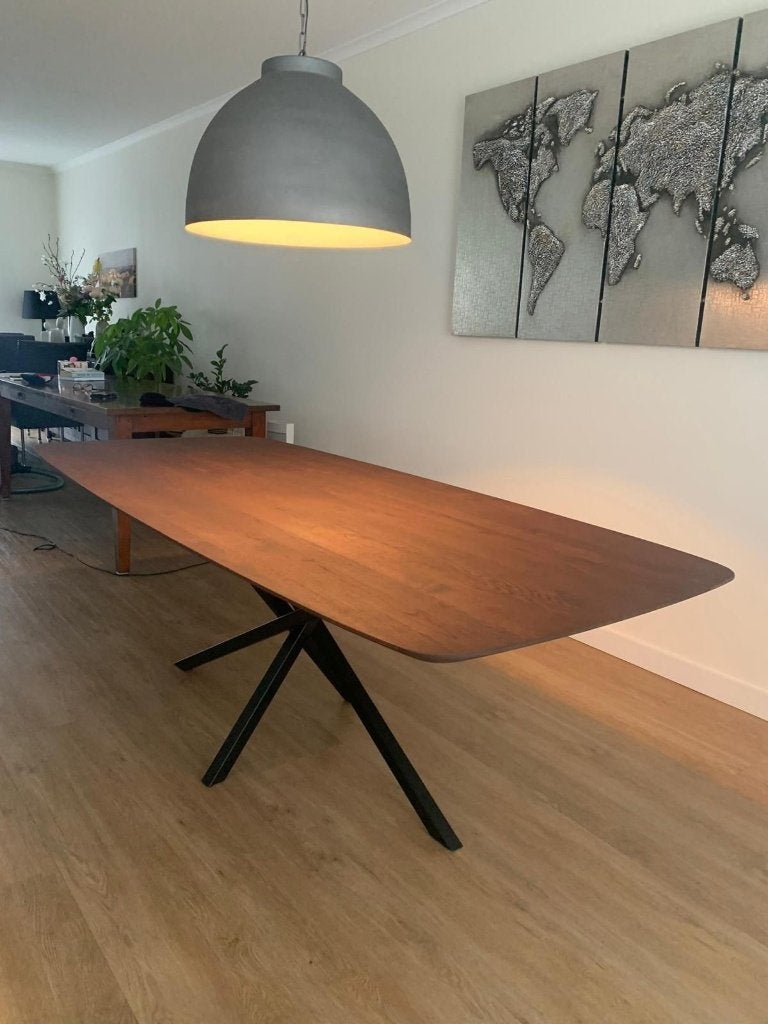 eiken eettafel organisch of deens ovaal, Huis en Inrichting, Tafels | Eettafels, 100 tot 150 cm, Verzenden, Vijf personen of meer