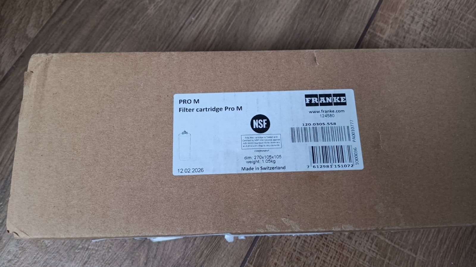 Franke Pro M Filter voor de heetwaterkraan, Ophalen, Nieuw