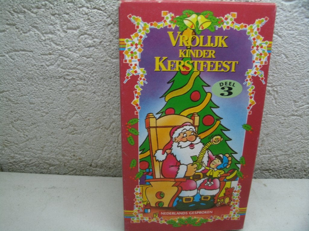 vhs 216a vrolijk kinder kerstfeest deel 3, Alle leeftijden, Ophalen of Verzenden, Gebruikt