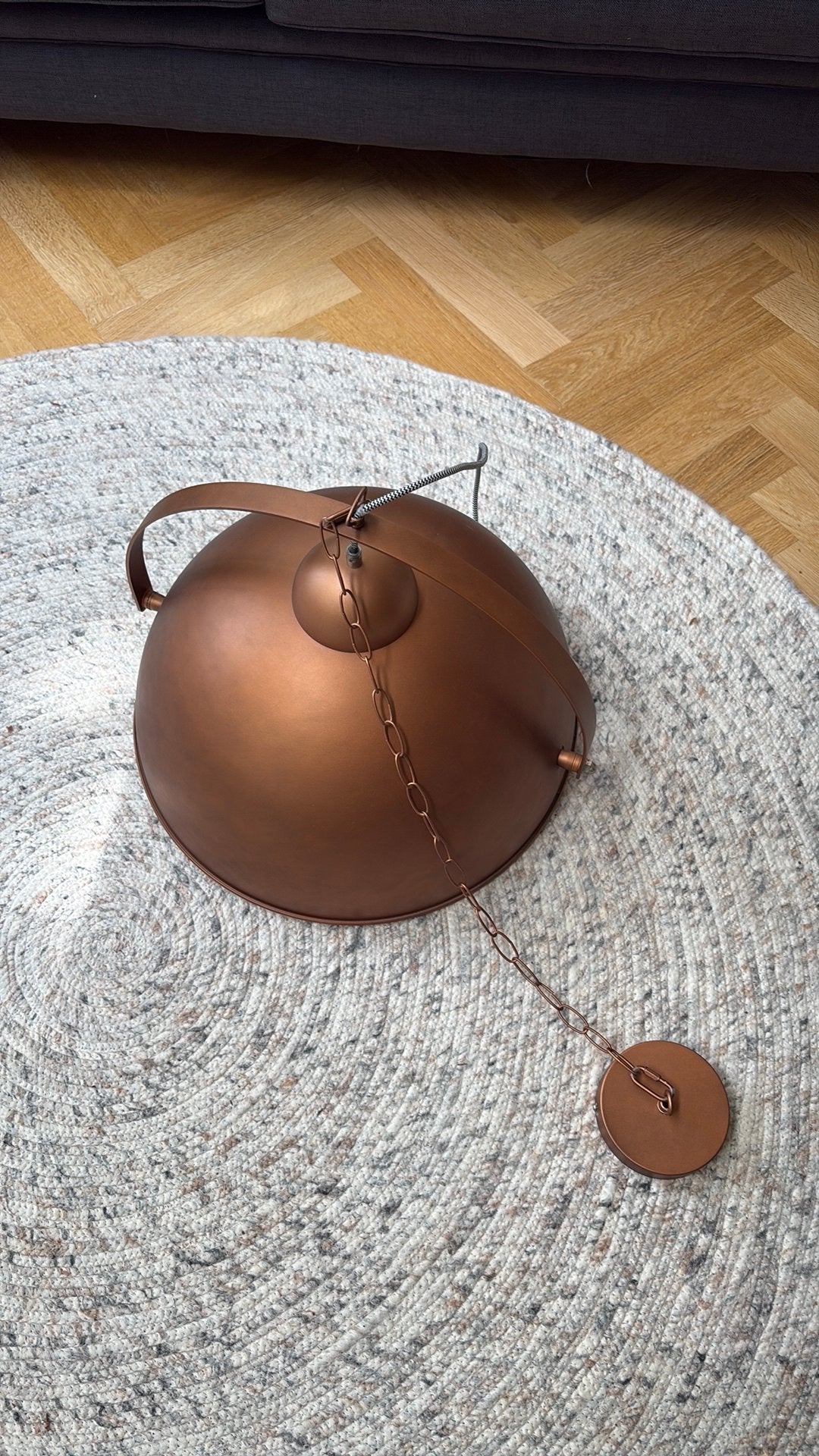 Hanglamp brons van Made., Ophalen, Zo goed als nieuw, Metaal, Minder dan 50 cm