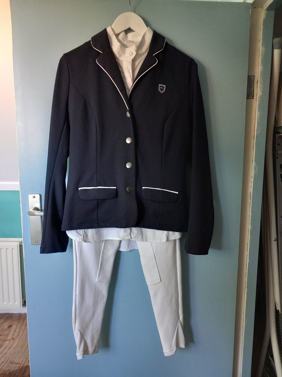 Wedstrijd paardrijkleding L / XL, Dieren en Toebehoren, Paardrijkleding, Ophalen, Dressuur, Bovenkleding