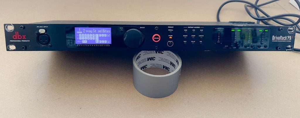 DBX DriveRack PA2 professional speaker management system, Verzenden, Gebruikt, Audio