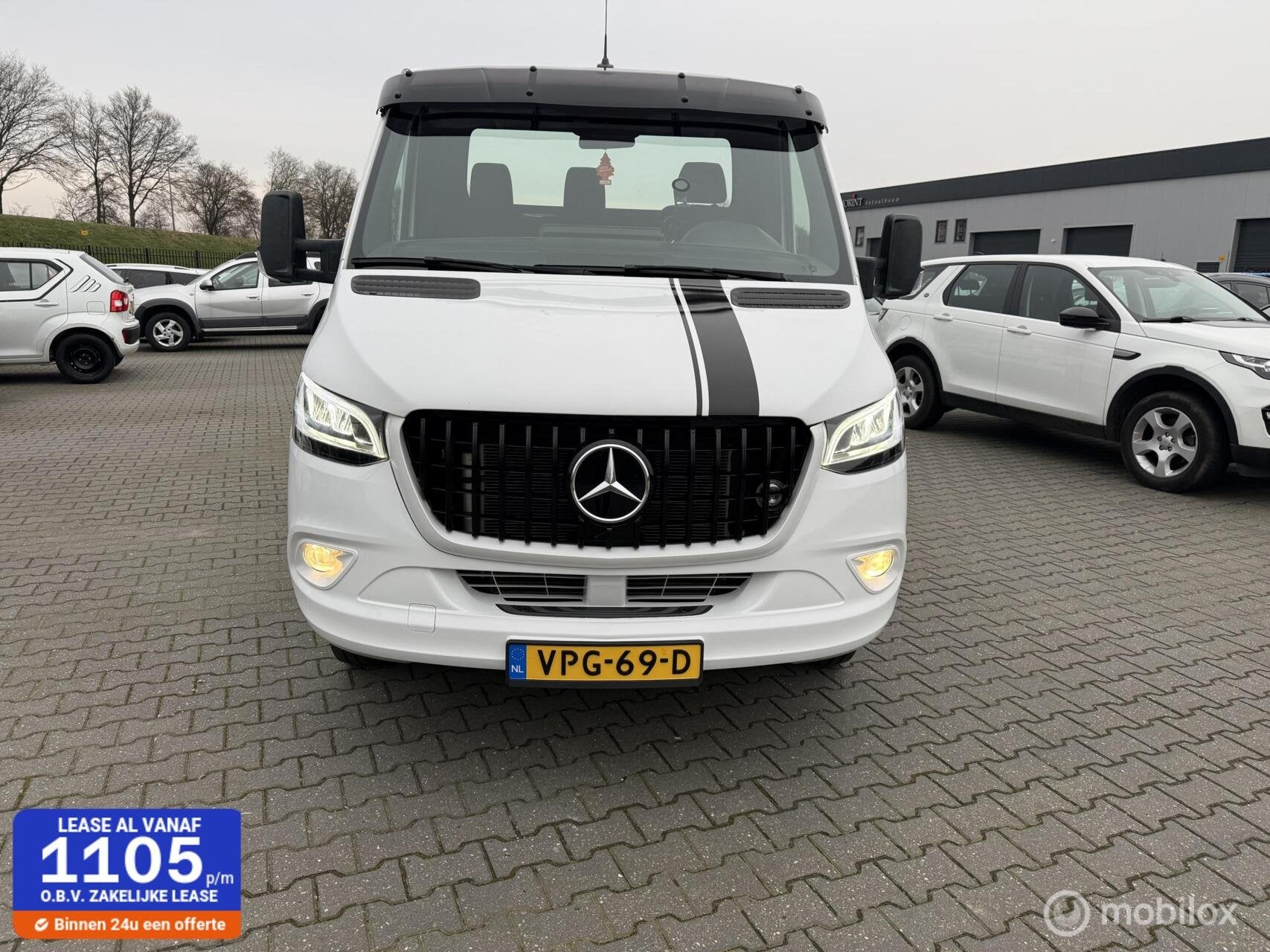 Mercedes sprinter oprijwagen 519 tyhof 1 eig v6, Automaat, Gebruikt, Euro 6, 190 pk