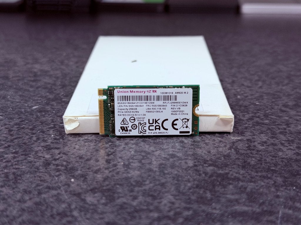 Union Memory AM620 NVMe m.2 SSD - 256GB - 1 beschikbaar, Intern, Gebruikt, 256GB, SSD