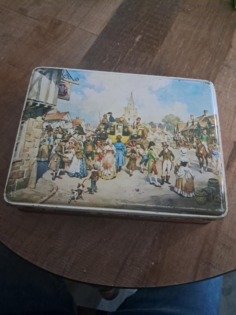 Blikken koekjes trommel, Verzamelen, Ophalen of Verzenden