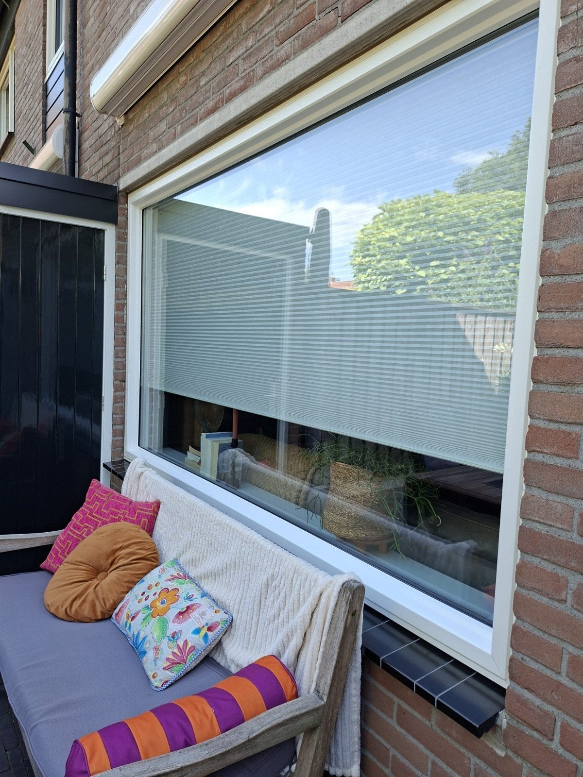 Kunststof kozijn van schuco inclusief glas de kleur is 9010, Doe-het-zelf en Verbouw, Ophalen, Kunststof, Zo goed als nieuw, 150 tot 225 cm