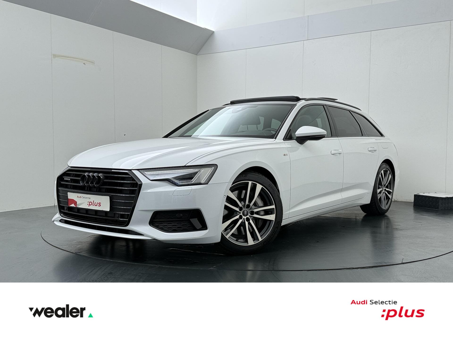 Audi A6 Avant 50 TFSI e quattro S edition | 299 PK | SoH 100, Auto's, Gebruikt, 4 cilinders, Wit, Plug-in hybride