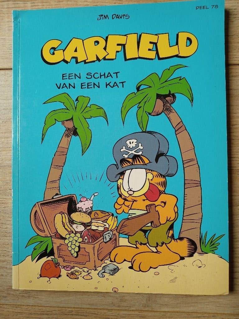 stripboek Garfield een schat van een kat, Eén stripboek, Ophalen of Verzenden, Gelezen