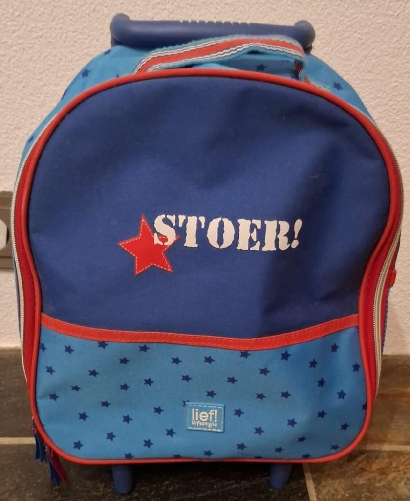 Stoere kinder roltas van "Lief!" – met trekstang en wieltjes, Overige materialen, Wieltjes, Minder dan 50 cm, Ophalen of Verzenden