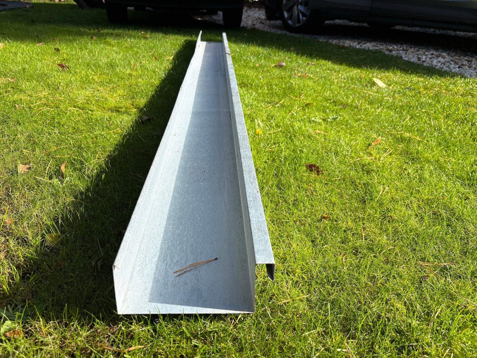Zinken dakgoot - 3 meter, Doe-het-zelf en Verbouw, Ophalen, Gebruikt, 2 tot 4 meter, Zink