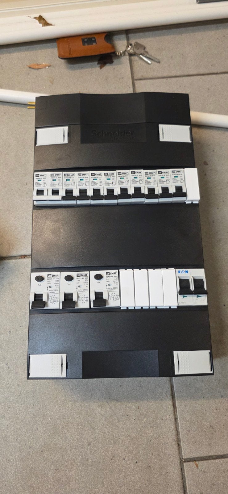 Schneider Groepenkast met EMAT en Eaton componenten, Ophalen of Verzenden, Gebruikt, Schneider Electric, Groepenkast