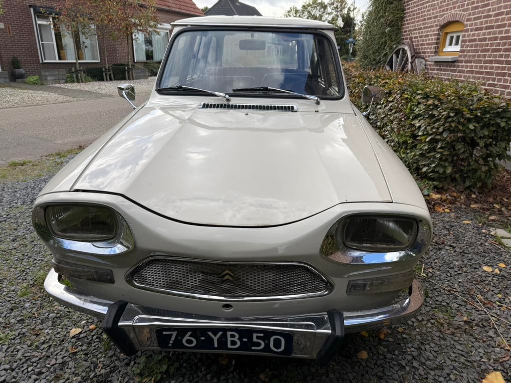 Citroën Ami 8 break 1973 beige 21047 km nieuwe lak APK-vrij, Auto's, Voorwielaandrijving, 602 cc, Citroën, 35 pk