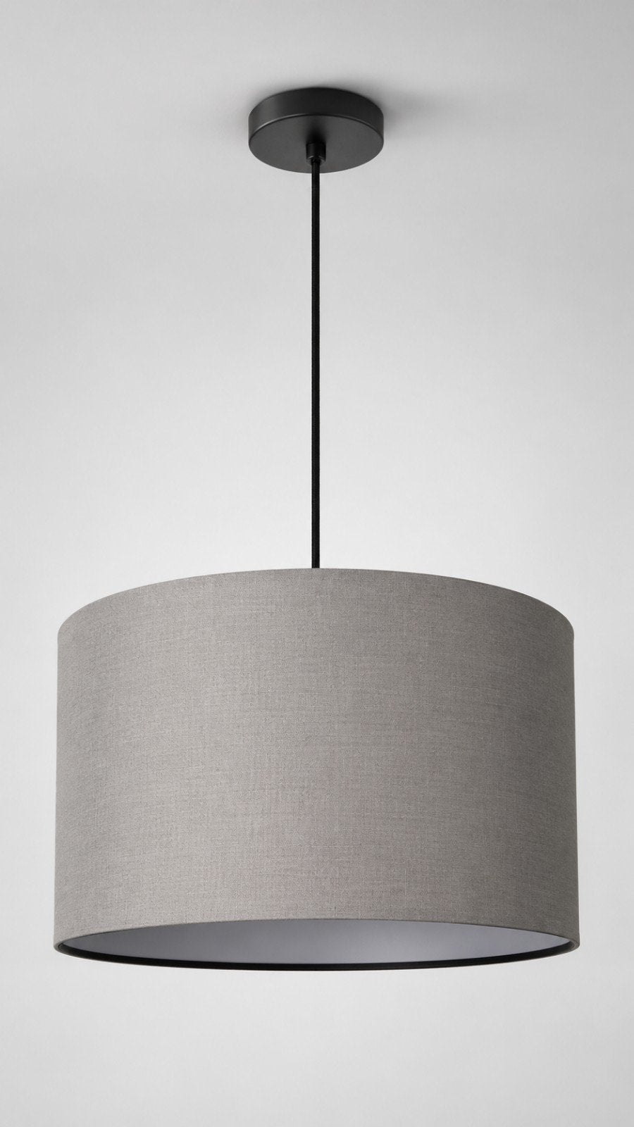Paco Home Hanglamp Hugo PD1 Grijs E27 - Nieuw in doos, Metaal, Nieuw, Modern, E27 (groot)