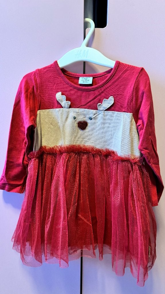 Hust and Claire red christmas dress, Ophalen, Meisje, Jurkje of Rokje, Zo goed als nieuw
