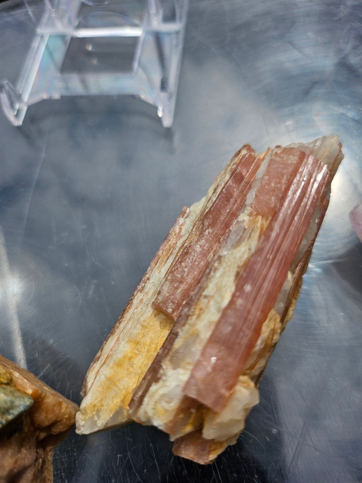 Prachtige Roze Toermalijn uit Namibië - 8cm, Verzamelen, Mineralen en Fossielen, Ophalen of Verzenden