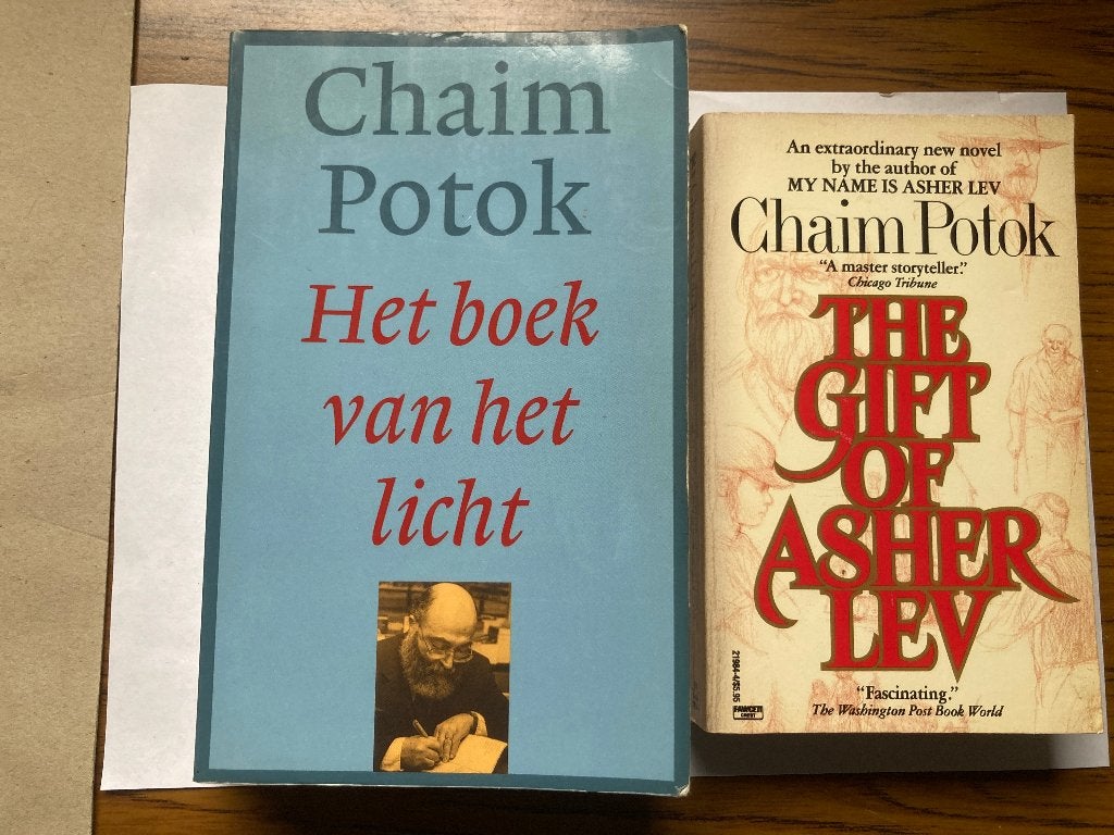 T.K. nog  2 boeken van Chaim Potok Het boek van het Licht ea, Ophalen of Verzenden, Gelezen, Chaim Potok