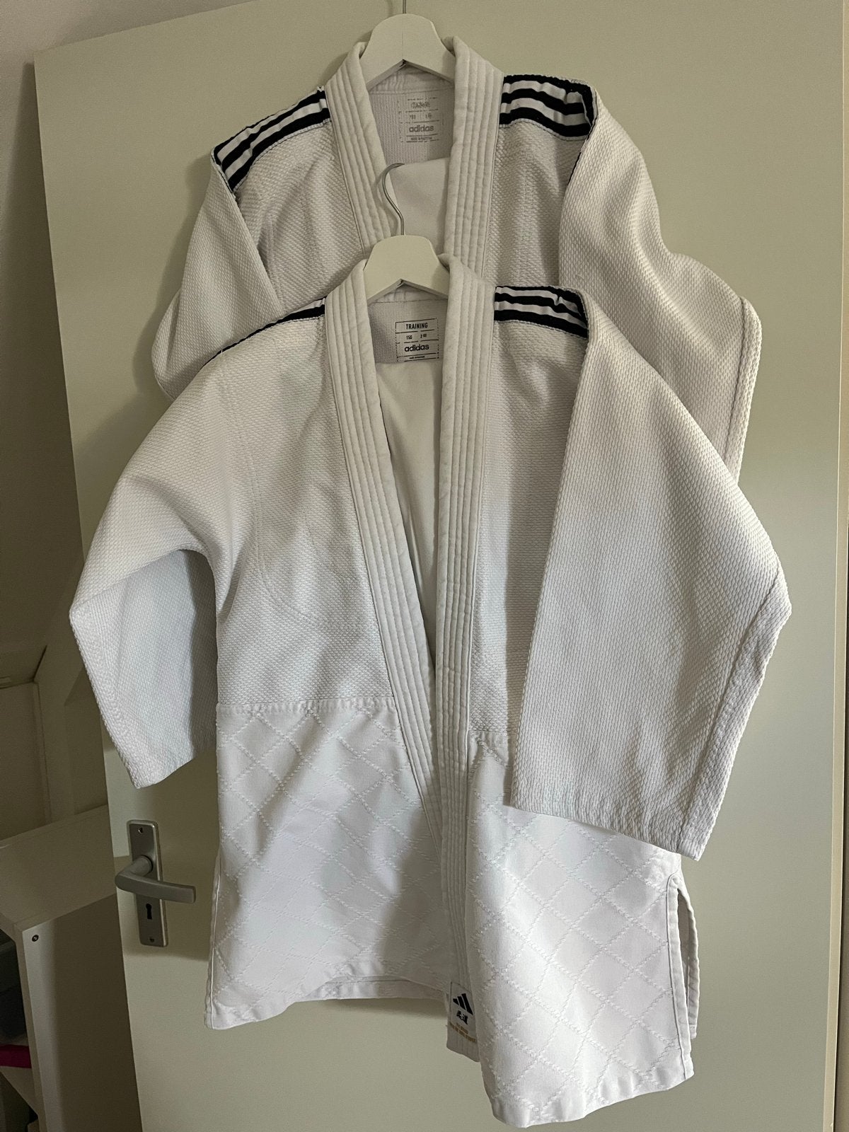 2 x Adidas Judo Pak - Maat 150 cm, Gebruikt, Judo, Vechtsportpak, Maat L