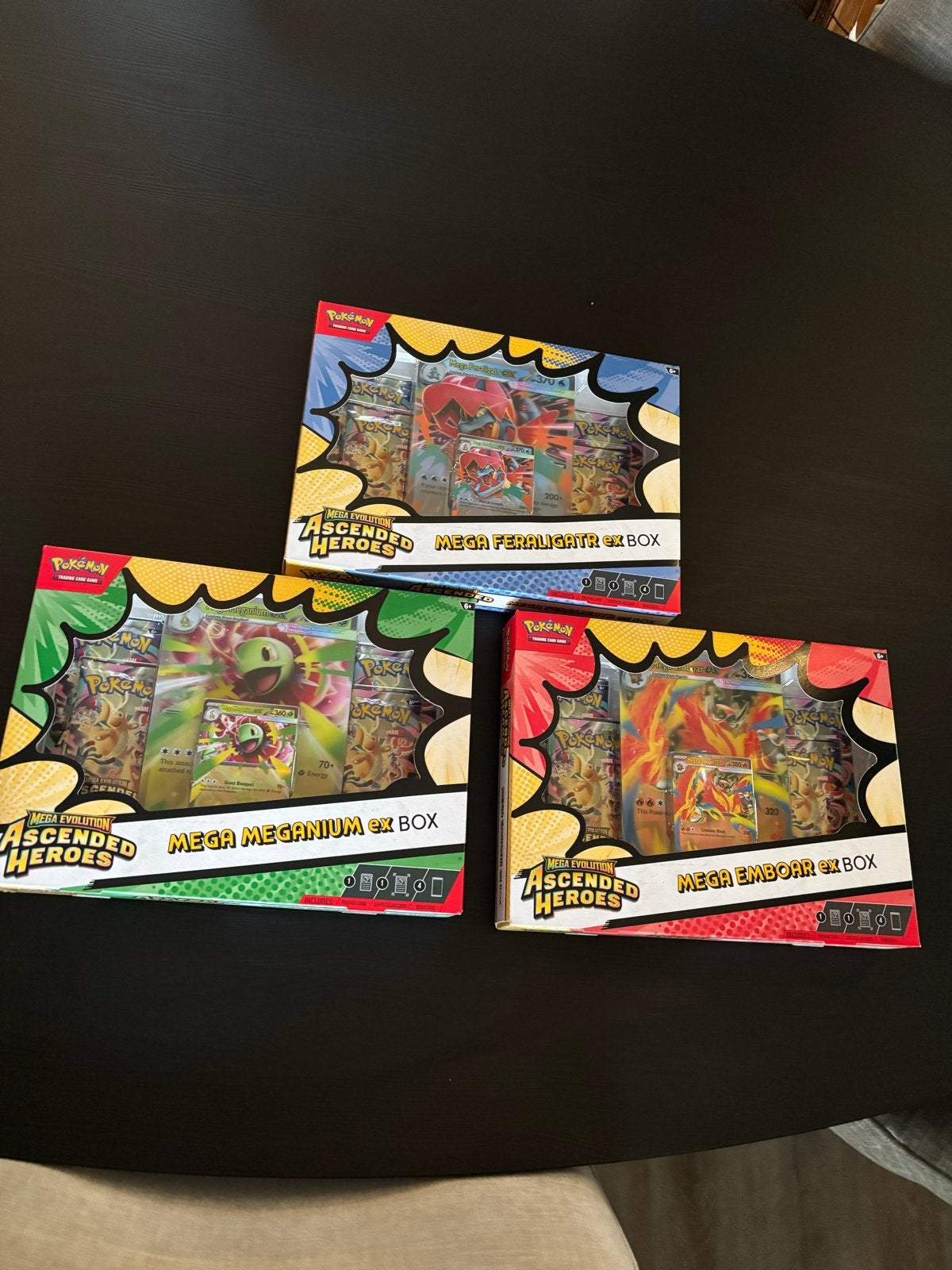 Pokémon Mega Evolution Ascended Heroes EX Boxen (3 stuks), Ophalen of Verzenden, Nieuw, Boosterbox