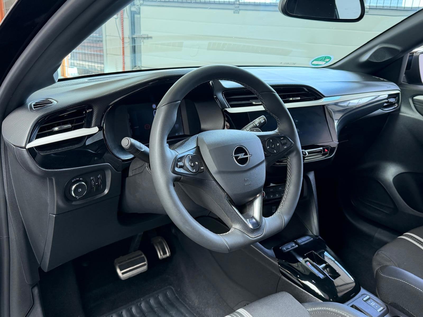 Opel CORSA 1.2 Turbo Hybrid GS Automaat, Camera, Cruisecontr, 1199 cc, Zwart, Origineel Nederlands, Nieuw