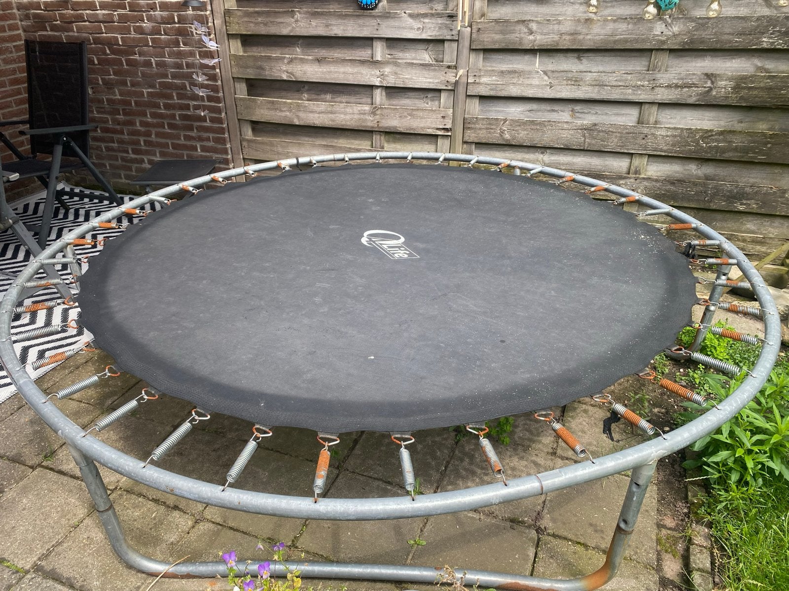 Trampoline 240 cm met vangnet - tot 50 kg, Kinderen en Baby's, Speelgoed | Buiten | Trampolines, Ophalen, Gebruikt