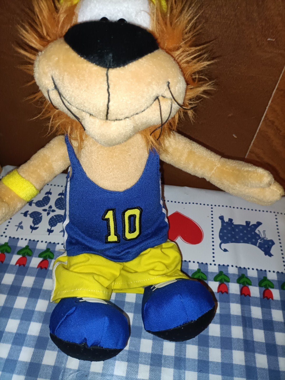Loekie de Leeuw knuffel sporter fitness hardloper 37 cm, Ophalen of Verzenden, Zo goed als nieuw, Overige typen
