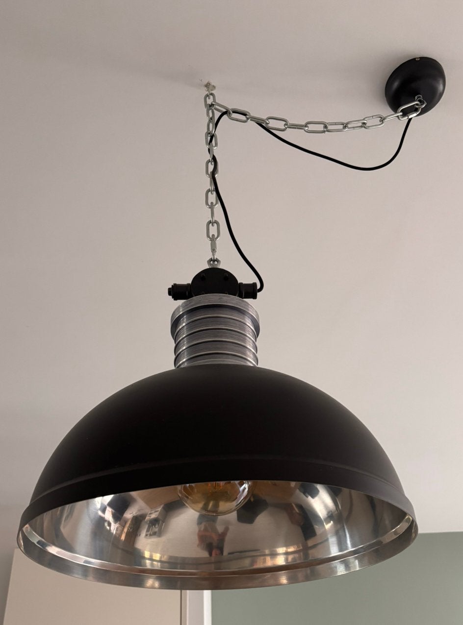 Set industriele lampen (4 stuks), Ophalen, Zo goed als nieuw, Metaal, Minder dan 50 cm