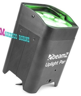LED Uplight Par 6x 12W, Accu, RGBWA-UV, BBP96, Geluidgestuurd, Nieuw, Info@marbeco.nl, BeamZ
