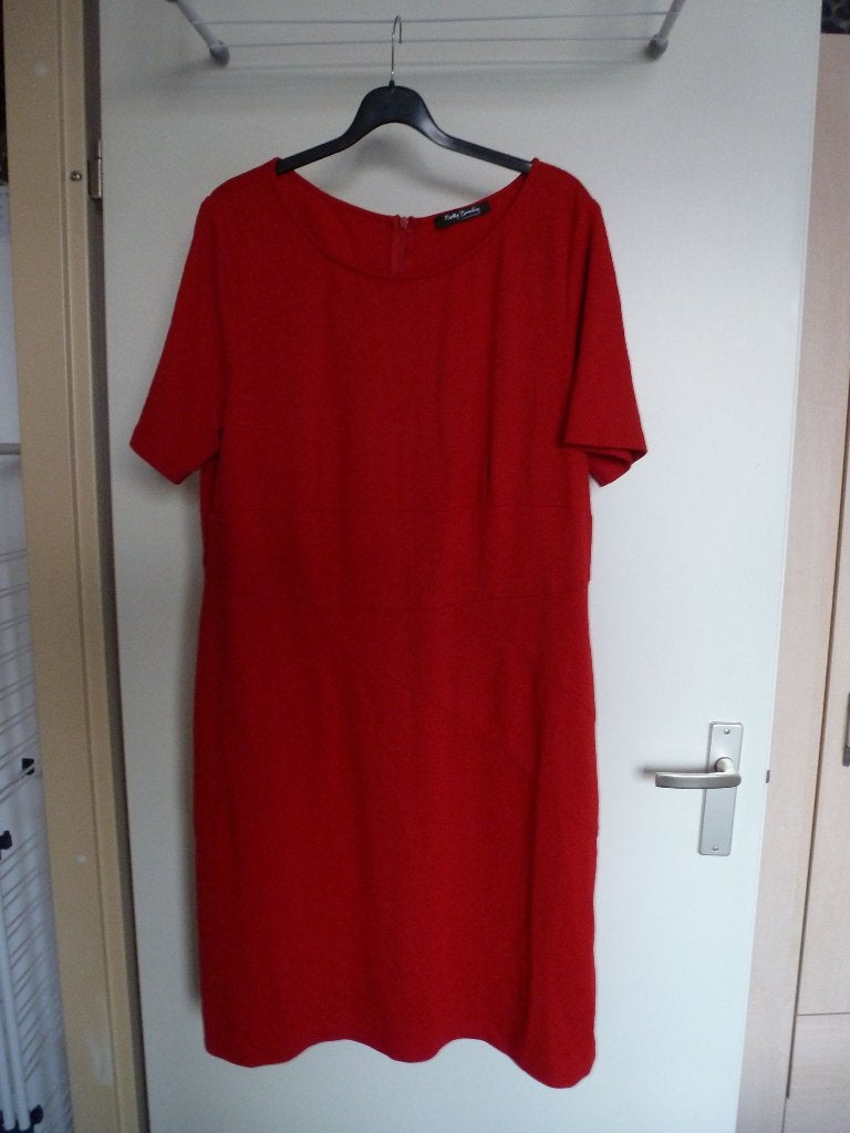 WINTER betty barclay LADY IN RED midi jurk 44-GRATIS zend, Verzenden, Maat 42/44 (L), Zo goed als nieuw, Rood