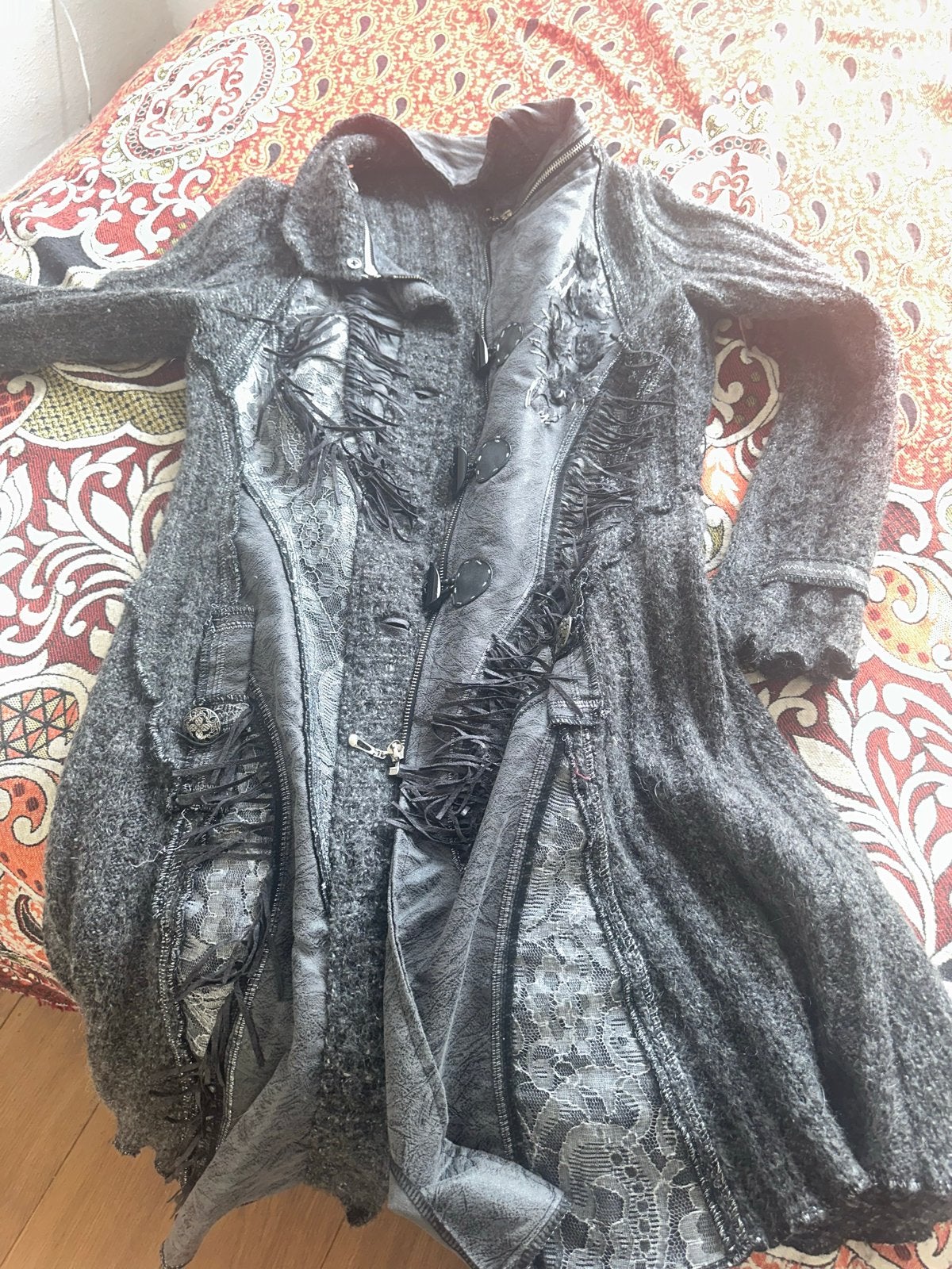 Nieuwe wollen vestjas met rits en knopen, Ophalen of Verzenden, Nieuw, Grijs