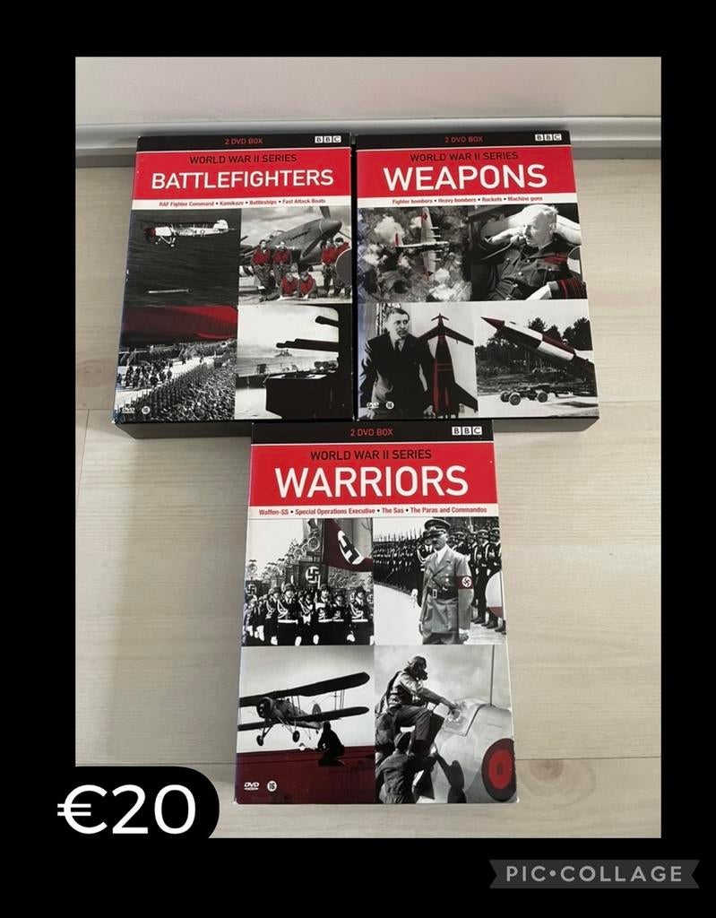 BBC World War II Series DVD Boxset (3 stuks), Gebruikt, Vanaf 16 jaar, Boxset, Ophalen of Verzenden