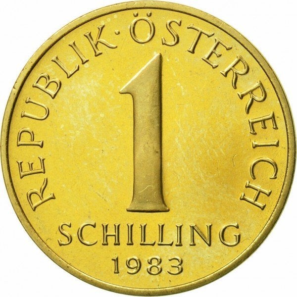 Oostenrijk - 1 schilling uit 1971 en uit 1983, Ophalen of Verzenden, Oostenrijk, Losse munt