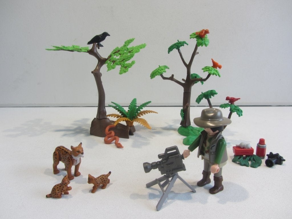 Playmobil Lynxen met cameraman – 5561, Ophalen of Verzenden, Gebruikt, Los playmobil