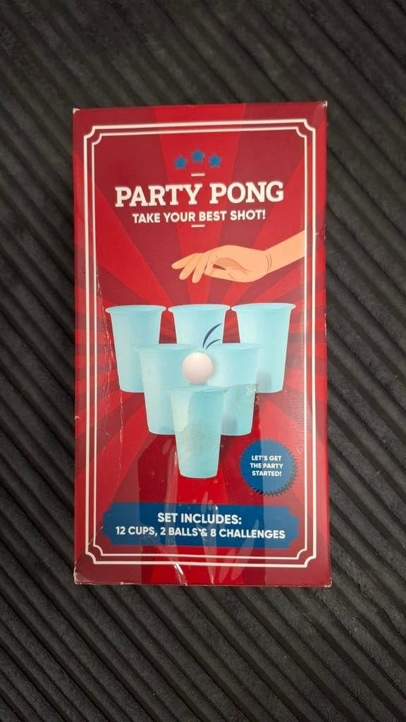 Party Pong Spel - Neem je beste shot!, Drie of vier spelers, Ophalen of Verzenden, Nieuw, KAZO