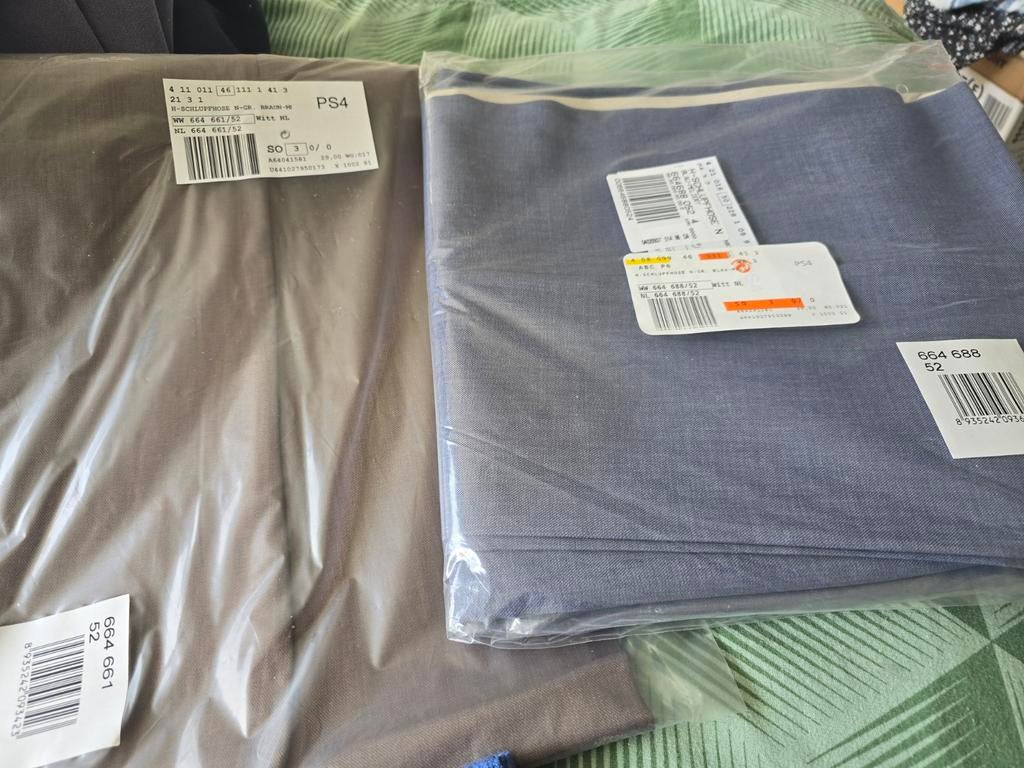 Stretch heren pantalons senioren, Ophalen, Nieuw, Maat 52/54 (L), Blauw