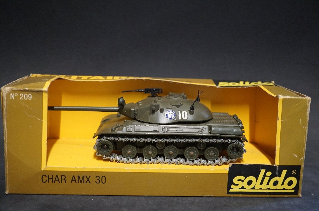 Solido AMX 30 battle tank - 1/50 - TOP vintage, Ophalen of Verzenden, Zo goed als nieuw, Overige typen, Overige merken