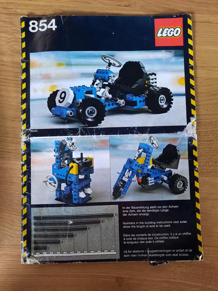 LEGO Technic 854 Go-Kart Bouwinstructies, Kinderen en Baby's, Speelgoed | Bouwstenen, Gebruikt, Overige merken, Ophalen of Verzenden