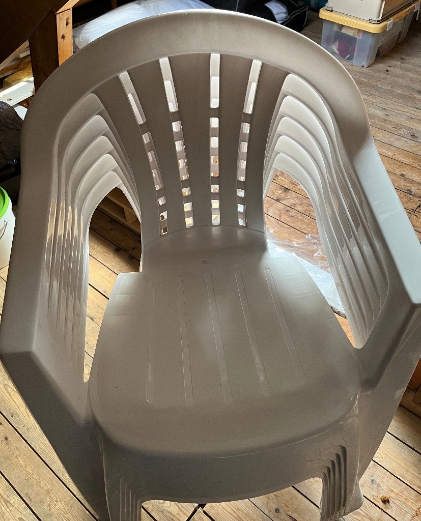 tuinstoelen, Tuin en Terras, Ophalen, Zo goed als nieuw, Kunststof, Stapelbaar
