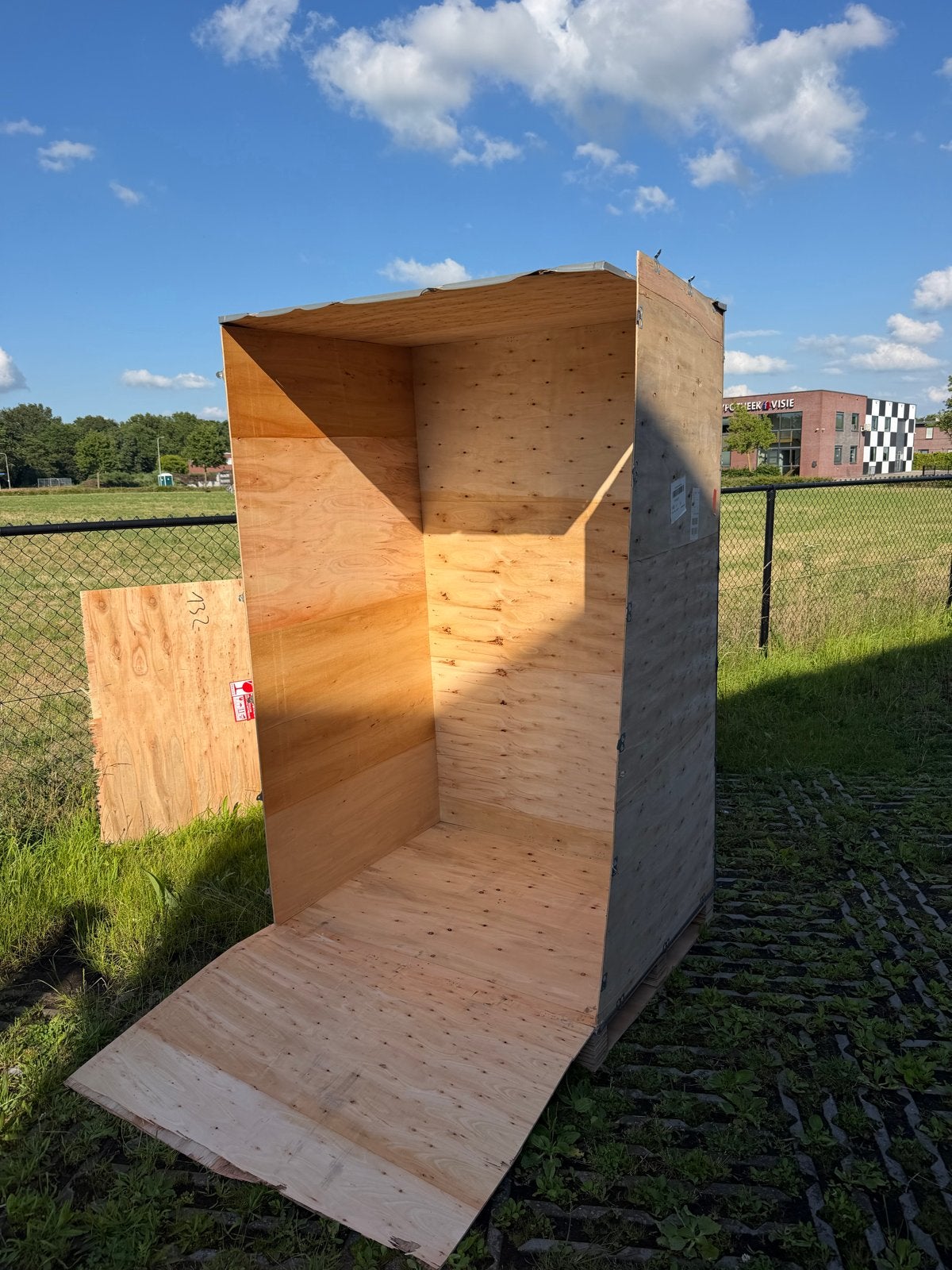 2 Grote stevige houten transportkist / opslagkist, Ophalen, Gebruikt, 100 cm of meer, 60 cm of meer