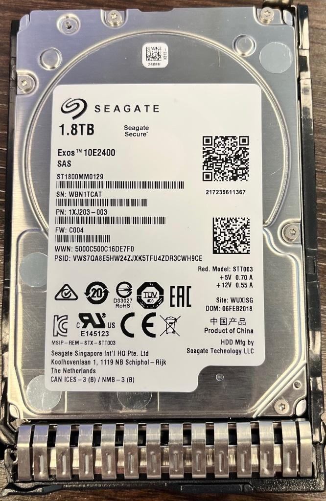 Seagate Exos 1.8TB 10E2400 SAS hdd, Computers en Software, Harde schijven, Intern, Gebruikt, SAS, Verzenden