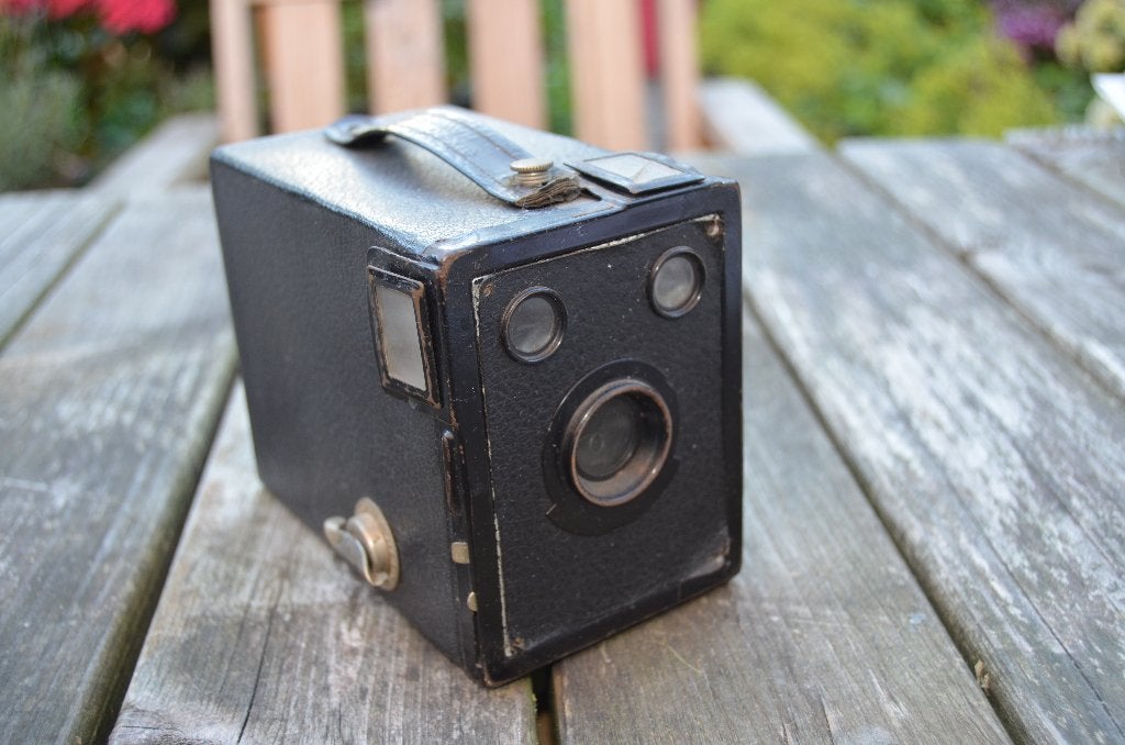 Merkloos box cameraatje, Ophalen of Verzenden, 1940 tot 1960, Fototoestel