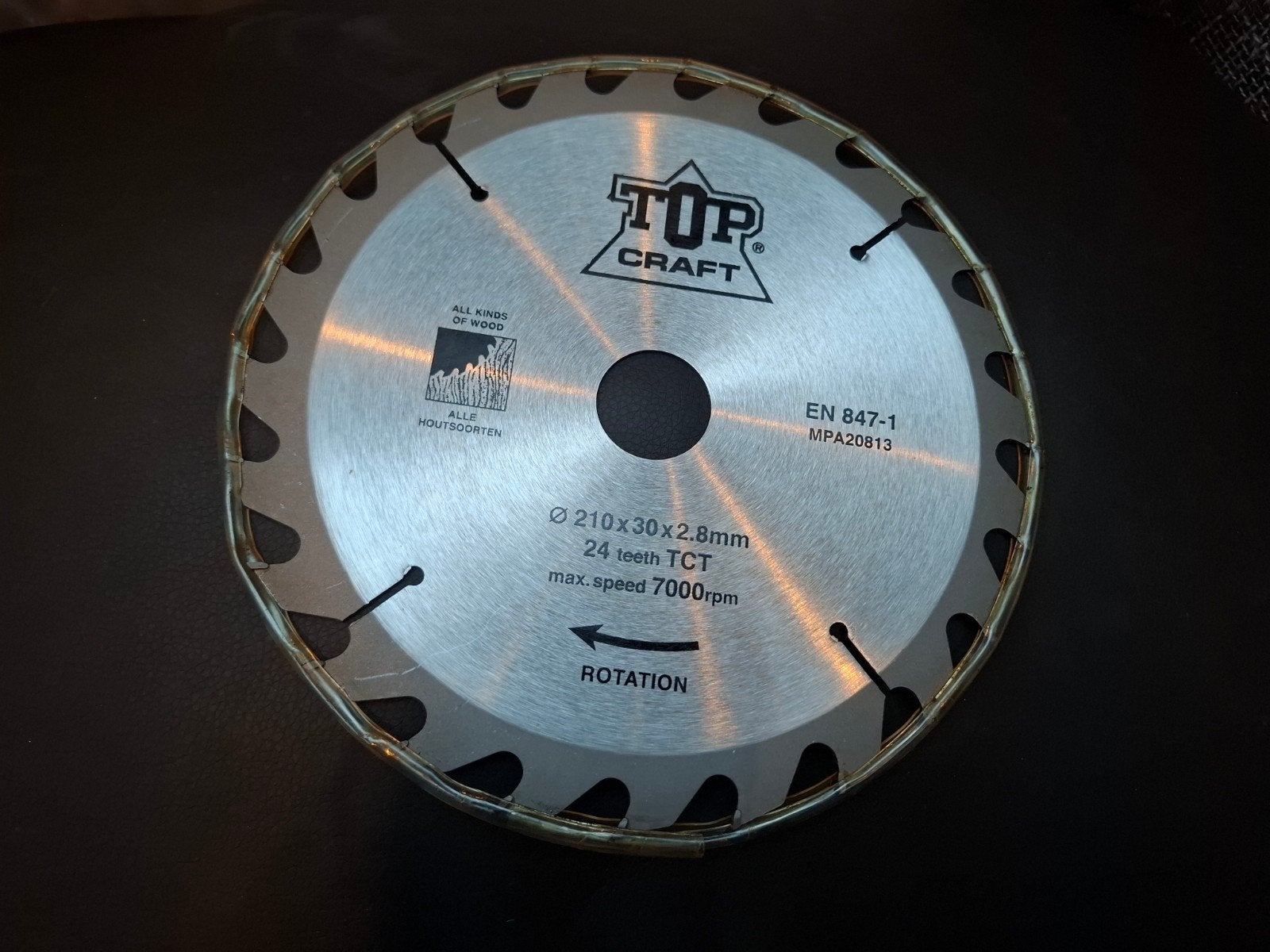Top Craft Cirkelzaagblad 210mm - Nieuw, Cirkelzaag, 70 mm of meer, Nieuw, Ophalen of Verzenden