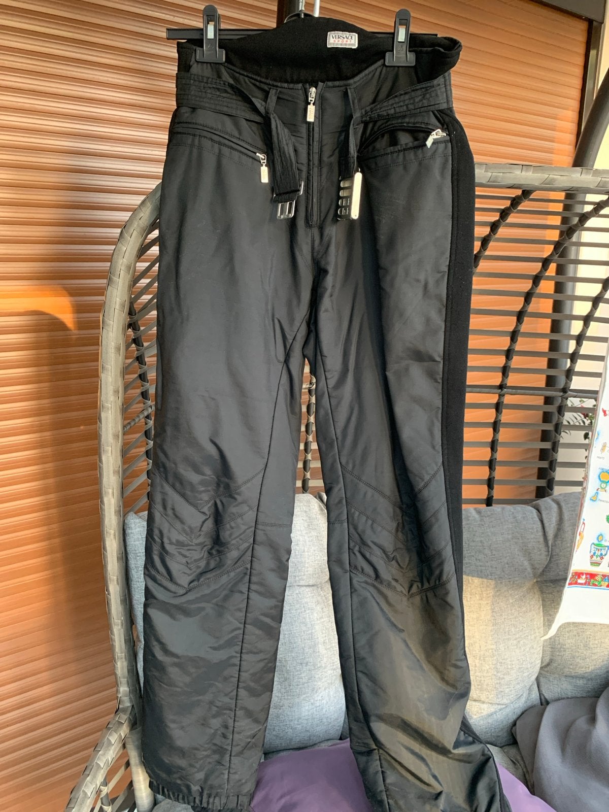 Versace Sport Skibroek Zwart Maat 44 (L) itay nl maat 38, Ophalen of Verzenden, Gedragen, Maat 38/40 (M), Broek